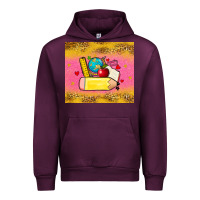 Mauve Wine back to school custom name Urban Hoodie - Zillion Design Studio