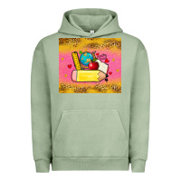 Pigment Oil Green back to school custom name Urban Hoodie - Zillion Design Studio