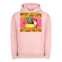 Pigment Salmon back to school custom name Urban Hoodie - Zillion Design Studio