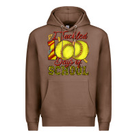 Chestnut i tackled 100days of school softball Premium Hoodie - texasbilliewilder