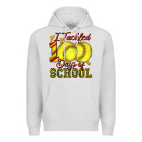 Dove Grey i tackled 100days of school softball Premium Hoodie - texasbilliewilder