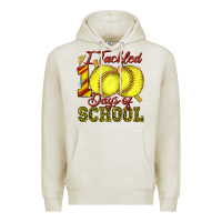 Oatmeal Heather i tackled 100days of school softball Premium Hoodie - texasbilliewilder