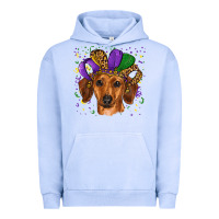Pigment Grape Ice mardi gras hat dachshund Urban Hoodie - RanaPortraitStore