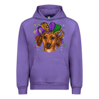 Tulip mardi gras hat dachshund Urban Hoodie - RanaPortraitStore