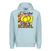 Blue Mist i tackled 100days of school softball Premium Hoodie - texasbilliewilder