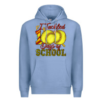 Colony Blue i tackled 100days of school softball Premium Hoodie - texasbilliewilder