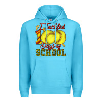 I Tackled 100days Of School Softball Premium Hoodie | Teevron