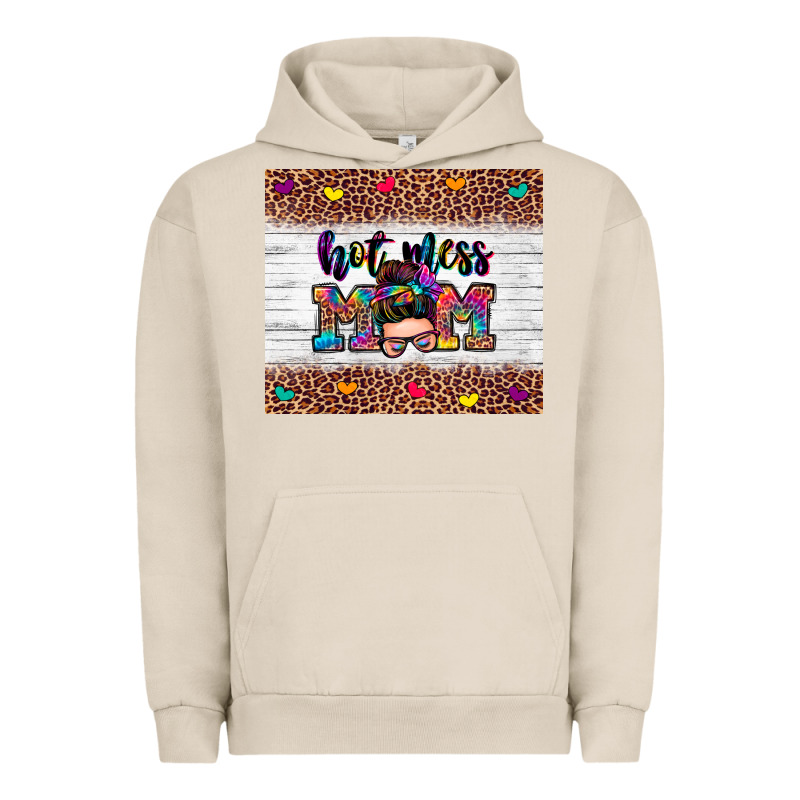 Hot Mess Mom Urban Hoodie by Zillion Design Studio | Teevron