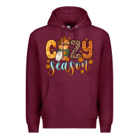Burgundy cozy season Premium Hoodie - Zillion Design Studio