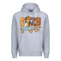 Heather Grey cozy season Premium Hoodie - Zillion Design Studio