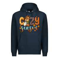 Navy cozy season Premium Hoodie - Zillion Design Studio
