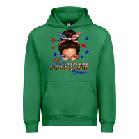 Emerald all american mama messy bun Urban Hoodie - texasbilliewilder