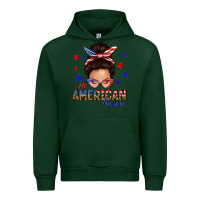 Forest Green all american mama messy bun Urban Hoodie - texasbilliewilder