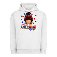 Pigment Lunar Rock all american mama messy bun Urban Hoodie - texasbilliewilder