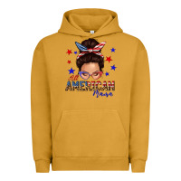 Pigment Peanut Butter all american mama messy bun Urban Hoodie - texasbilliewilder