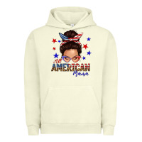 Pigment Pistachio all american mama messy bun Urban Hoodie - texasbilliewilder
