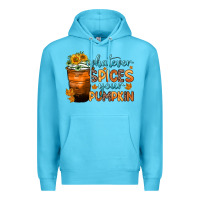 Ocean Blue whatever spices your pumpkin Premium Hoodie - Zillion Design Studio