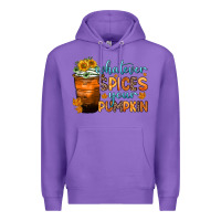 Purple whatever spices your pumpkin Premium Hoodie - Zillion Design Studio
