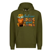 Army Green whatever spices your pumpkin Premium Hoodie - Zillion Design Studio