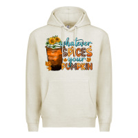 Oatmeal Heather whatever spices your pumpkin Premium Hoodie - Zillion Design Studio