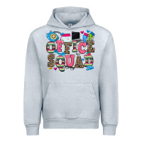 Heather Grey office squad Urban Hoodie - Zillion Design Studio