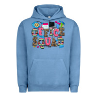 Pigment Pebble Blue office squad Urban Hoodie - Zillion Design Studio
