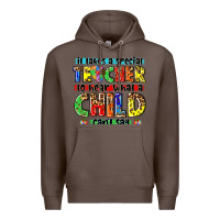 Coffee it takes a special teacher to hear what a child cant say tbw Premium Hoodie - texasbilliewilder