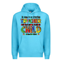 Ocean Blue it takes a special teacher to hear what a child cant say tbw Premium Hoodie - texasbilliewilder