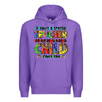 Purple it takes a special teacher to hear what a child cant say tbw Premium Hoodie - texasbilliewilder