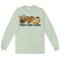 Matcha peace love coffee Long Sleeve Tee - BarkalooDesign