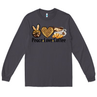 Smoke peace love coffee Long Sleeve Tee - BarkalooDesign