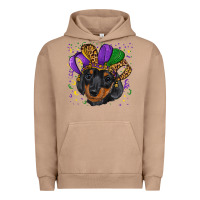 Pigment Burro mardi gras hat dachshund puppy Urban Hoodie - RanaPortraitStore