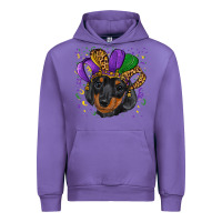 Tulip mardi gras hat dachshund puppy Urban Hoodie - RanaPortraitStore