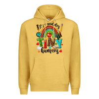 Antique Gold it s a good day tiny humans Premium Hoodie - texasbilliewilder