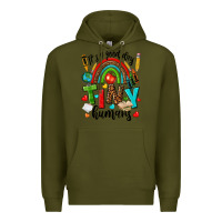 Army Green it s a good day tiny humans Premium Hoodie - texasbilliewilder