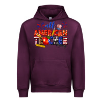 Mauve Wine all american teacher Urban Hoodie - texasbilliewilder