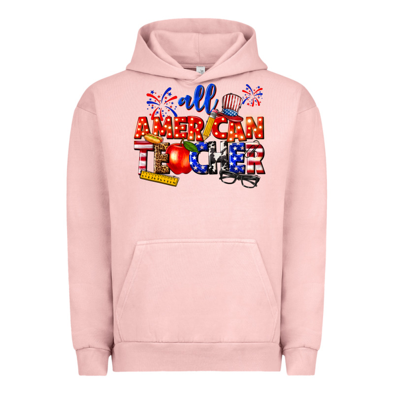 All American Teacher Urban Hoodie by texasbilliewilder | Teevron
