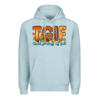 Blue Mist tgif thank goodness it s fall Premium Hoodie - Zillion Design Studio