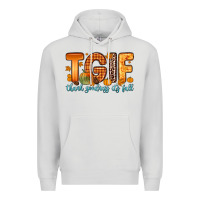 Dove Grey tgif thank goodness it s fall Premium Hoodie - Zillion Design Studio