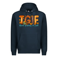 Navy tgif thank goodness it s fall Premium Hoodie - Zillion Design Studio