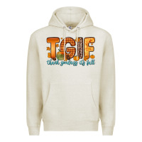 Oatmeal Heather tgif thank goodness it s fall Premium Hoodie - Zillion Design Studio