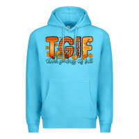 Ocean Blue tgif thank goodness it s fall Premium Hoodie - Zillion Design Studio