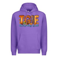 Purple tgif thank goodness it s fall Premium Hoodie - Zillion Design Studio