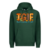 Sports Green tgif thank goodness it s fall Premium Hoodie - Zillion Design Studio