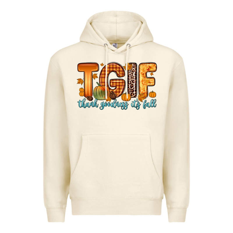 Tgif Thank Goodness It S Fall Premium Hoodie by Zillion Design Studio | Teevron