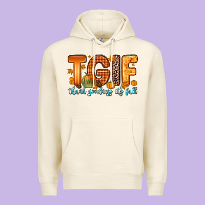 Tgif Thank Goodness It S Fall Premium Hoodie Designed By Zillion Design Studio