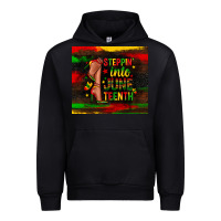 Black steppin into juneteenth Urban Hoodie - Zillion Design Studio