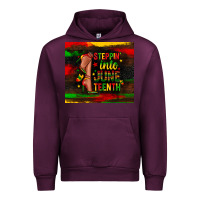 Mauve Wine steppin into juneteenth Urban Hoodie - Zillion Design Studio