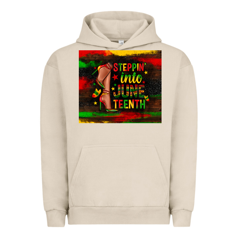 Steppin Into Juneteenth Urban Hoodie by Zillion Design Studio | Teevron