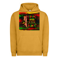 Pigment Peanut Butter steppin into juneteenth Urban Hoodie - Zillion Design Studio
